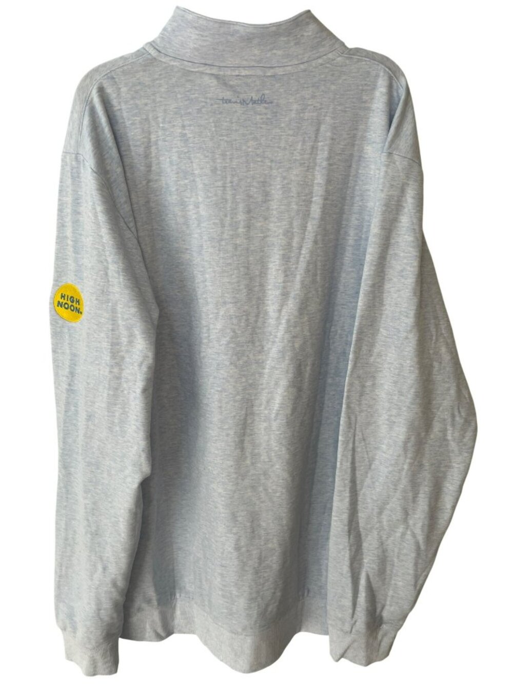 Travis Mathew Cloud Quarter Zip Pullover Heather Blue Golf Shirt Men's Sz XL NWT - Picture 4 of 10